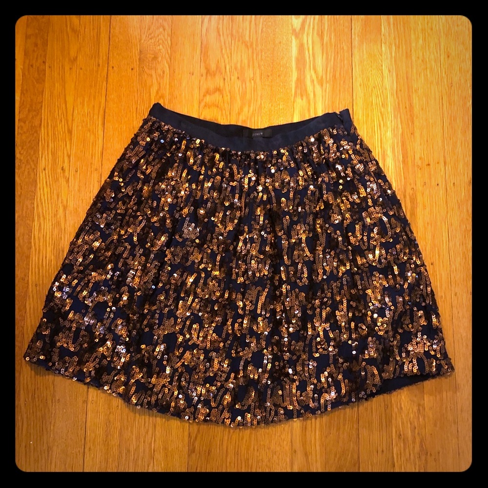 NWT JCrew high waisted sequin mini